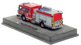 1:50 scale model of Columbus Division of Fire 2018 Sutphen Monarch Engine 9