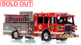 1:50 scale model of Columbus Division of Fire 2019 Sutphen Monarch Engine 10