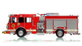 1:50 scale model of Columbus Division of Fire Sutphen Monarch - Custom Engine Company - Newest Spec