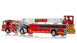 1:50 scale model of Los Angeles County Fire Department 2014 KME AerialCat 100' Quint 64
