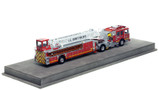 1:50 scale model of Los Angeles County Fire Department 2014 KME AerialCat 100' Quint 164