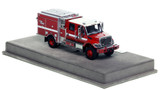 1:50 scale model of CAL FIRE Wildland BME Model 34 Type 3 International 7400 4x4 with Steel Rims