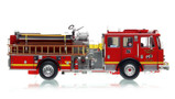 1:50 scale model of Los Angeles County Fire Department 2014 KME Predator Engine 76