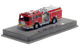 1:50 scale model of Los Angeles County Fire Department 2014 KME Predator Engine 76