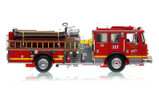 1:50 scale model of Los Angeles County Fire Department 2013 KME Predator Engine 111