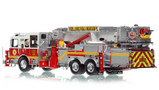1:50 scale model of Philadelphia Fire Department 2021 Seagrave 75' Tower Ladder 22