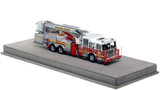 1:50 scale model of Philadelphia Fire Department 2021 Seagrave 75' Tower Ladder 28