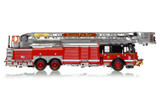 1:50 scale model of Chicago Fire Department 2018 E-One Cyclone II Tower Ladder 5