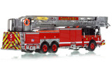 1:50 scale model of Chicago Fire Department 2018 E-One Cyclone II Tower Ladder 5