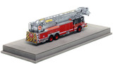 1:50 scale model of Chicago Fire Department 2022 E-One Cyclone II Tower Ladder 24