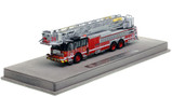 1:50 scale model of Chicago Fire Department 2022 E-One Cyclone II Tower Ladder 24