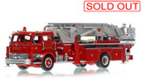 1:50 scale model of FDNY 1969 Mack® C/Eaton 75' Tower Ladder 105 - Brooklyn