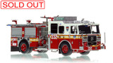 1:50 scale model of Fire Department City of New York 2009 Seagrave Engine 332 - Brooklyn