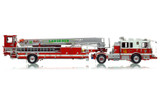 1:50 scale model of D.C. Fire & EMS 2019 Seagrave Capitol 100' TDA - Truck 16 - Garfield