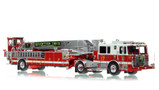 1:50 scale model of D.C. Fire & EMS 2020 Seagrave Capitol 100' TDA - Truck 17 - The Heights