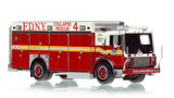 1:50 scale model of FDNY 2005 Mack MR/Ferrara Collapse Rescue 4 - Queens