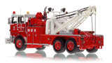 1:50 scale model of City of Los Angeles Fire Department 1967 Crown Firecoach/Holmes 850 Heavy Utility 6 in Red