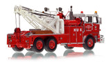 1:50 scale model of City of Los Angeles Fire Department 1967 Crown Firecoach/Holmes 850 Heavy Utility 6 in Red