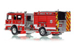1:50 scale model of City of Los Angeles Fire Department 2019 Pierce Arrow XT Engine 15 - University Village/USC