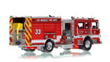 1:50 scale model of City of Los Angeles Fire Department 2017 Pierce Arrow XT Engine 33 - South Central