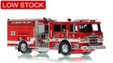 1:50 scale model of City of Los Angeles Fire Department 2017 Pierce Arrow XT Engine 33 - South Central