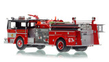 1:50 scale model of Chicago Fire Department 1973 Ward LaFrance Ambassador P80 - Engine Co. 67 - West Side