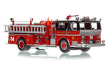 1:50 scale model of Chicago Fire Department 1973 Ward LaFrance Ambassador P80 - Engine Co. 74 - East Side