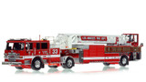 1:50 scale model of City of Los Angeles Fire Department 2019 Pierce Arrow XT Truck 33 - South Central