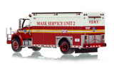 1:50 scale model of FDNY 2015 Freightliner M2/Seagrave Mask Service Unit 2