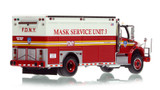 1:50 scale model of FDNY 2015 Freightliner M2/Seagrave Mask Service Unit 3