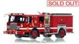 1:50 scale model of Boston Fire Department 2017 E-One Typhoon Engine 3