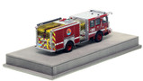 1:50 scale model of Boston Fire Department 2017 E-One Typhoon Engine 28