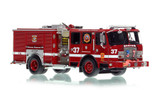 1:50 scale model of Boston Fire Department 2017 E-One Typhoon Engine 37