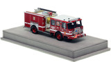 1:50 scale model of Boston Fire Department 2017 E-One Typhoon Engine 37
