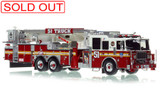 1:50 scale model of FDNY 2013 Seagrave Attacker 95' Tower Ladder 51 - Bronx