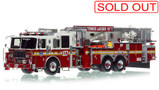 1:50 scale model of FDNY 2012 Seagrave Attacker 95' Tower Ladder 107 - Brooklyn
