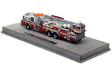 1:50 scale model of FDNY 2013 Seagrave Attacker 95' Tower Ladder 121 - Queens