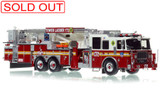1:50 scale model of FDNY 2013 Seagrave Attacker 95' Tower Ladder 172 - Brooklyn