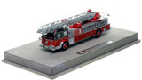 1:50 scale model of Chicago Fire Department 1968 Seagrave 100' Ladder - H&L Co. 63 - O'Hare Airport