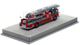 1:50 scale model of Chicago Fire Department 1968 Seagrave 100' Ladder - H&L Co. 63 - O'Hare Airport