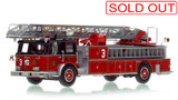 1:50 scale model of Chicago Fire Department 1969 Seagrave 100' Ladder - H&L Co. 3 - Downtown