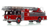 1:50 scale model of Chicago Fire Department 1970 Seagrave 100' Ladder - H&L Co. 10 - Cabrini Green