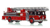 1:50 scale model of Chicago Fire Department 1970 Seagrave 100' Ladder - H&L Co. 48