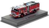 1:50 scale model of Memphis Fire Department 2022 E-One Typhoon Engine 7 - Medical District