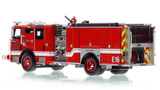 1:50 scale model of Memphis Fire Department 2022 E-One Typhoon Engine 16 - Orange Mound