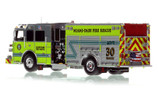 1:50 scale model of Miami-Dade Fire Rescue 2022 Sutphen Monarch Engine 30