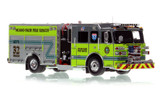 1:50 scale model of Miami-Dade Fire Rescue 2022 Sutphen Monarch Engine 32