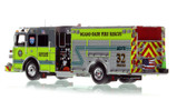 1:50 scale model of Miami-Dade Fire Rescue 2022 Sutphen Monarch Engine 32