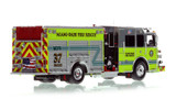 1:50 scale model of Miami-Dade Fire Rescue 2022 Sutphen Monarch Engine 37