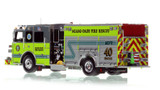 1:50 scale model of Miami-Dade Fire Rescue 2022 Sutphen Monarch Engine 40